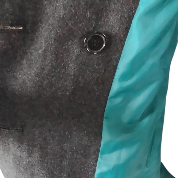 Collection by Gallery Wool Blend Charcoal Coat Size S - Picture 10 of 13